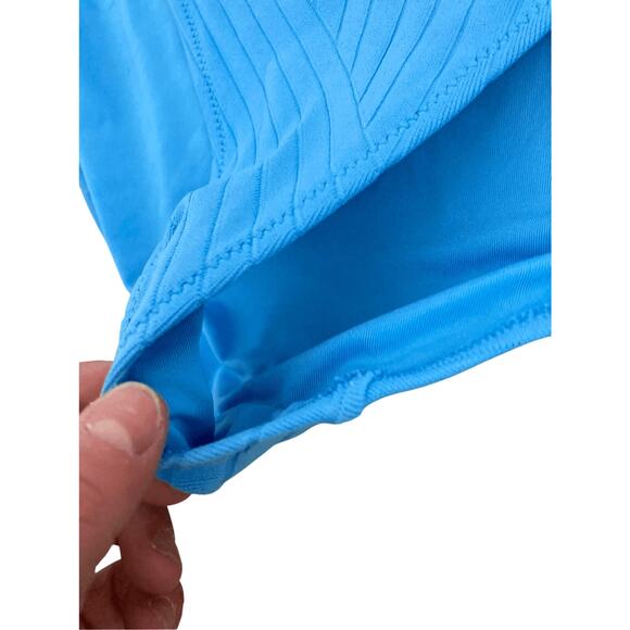 Aerie 2XL Women's Sailor Mid Rise Baby Blue Bikini Bottom Cruise Beach Pool Lake - Picture 5 of 5